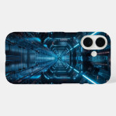 Cyber Grid Nexus Case-Mate iPhone Case (Achterkant (horizontaal))
