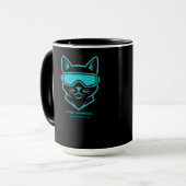 Cyber Guardian Neon Kat - Cybersecurity Enthousias Mok (Voorkant links)
