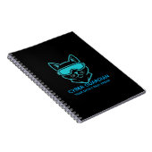 Cyber Guardian Neon Kat - Professionele Tech & Cod Notitieboek (Rechterzijde)
