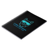 Cyber Guardian Neon Kat - Professionele Tech & Cod Notitieboek (Linkerzijde)