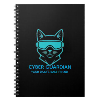 Cyber Guardian Neon Kat - Professionele Tech & Cod Notitieboek