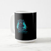 Cyber Guardian Rottweiler Blauwe Vlam - High-Tech  Koffiemok (Voorkant links)