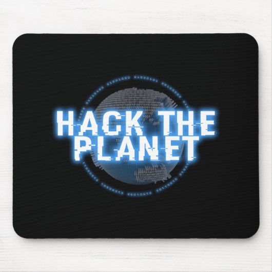 CYBER HACK DE PLANET-computer, defcon, hack, hack Muismat (Voorkant)