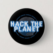 CYBER HACK HET PLANET RONDE BUTTON 5,7 CM (Voorkant)