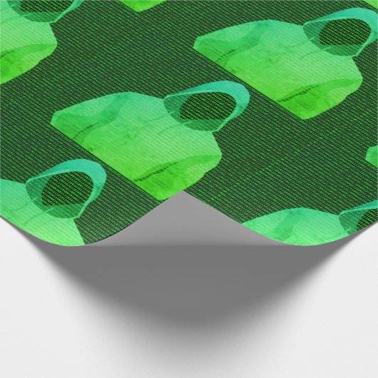 Cyber Hacker - Digitale & Computer Crime Fighter Cadeaupapier (Hoek)