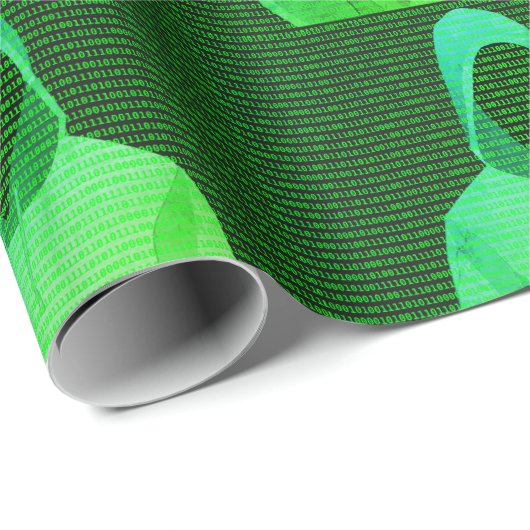 Cyber Hacker - Digitale & Computer Crime Fighter Cadeaupapier (Rol Hoek)