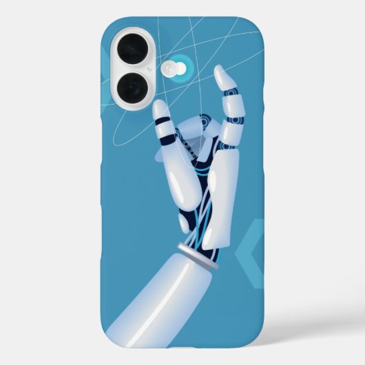 Cyber Hand with Atomic Sphere Case-Mate iPhone Case (Achterkant)