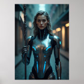 Cyber Hermes: Data Wing Messenger Poster (Voorkant)