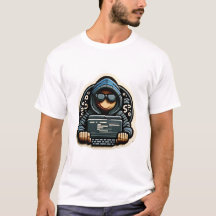 Cyber Hoodie Coder: Futuristisch Tech Enthusiast T