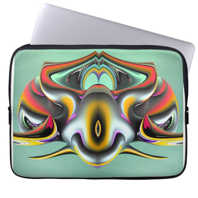 Cyber-Hotdish - Ken Gage Fine Art Laptop Sleeve (Voorkant)