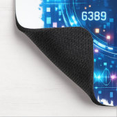 Cyber HUD-interface muismat – Toekomstgerichte tec (Hoek)