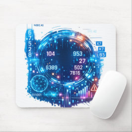 Cyber HUD-interface muismat – Toekomstgerichte tec