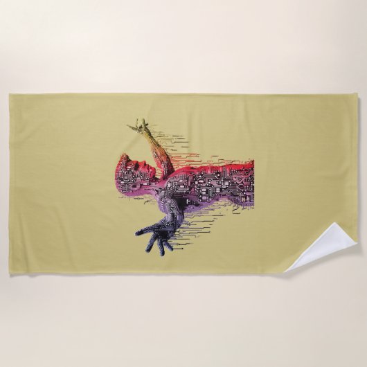 Cyber Human Strandlaken (Voorkant)