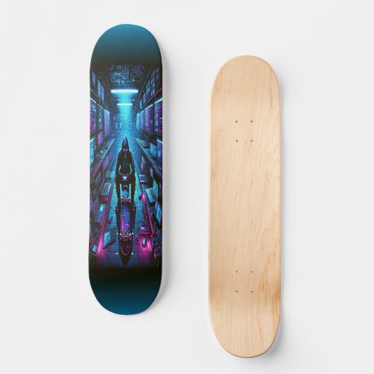 "Cyber Infiltrator: Hacker's Lair Persoonlijk Skateboard (Voorkant)