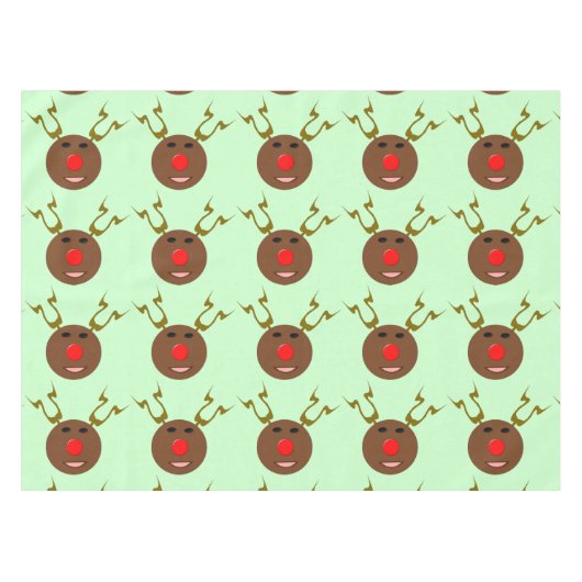 Cyber Kerst Reindeer Tafelkleed (Voorkant (Horizontaal))