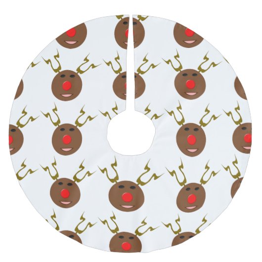Cyber Kerst Rendier Boomrok Kerstboom Rok (Voorkant)