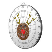 Cyber-kerstrendierdartboard Dartbord (Voorkant Rechts)