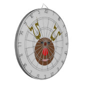 Cyber-kerstrendierdartboard Dartbord (Voorkant Links)