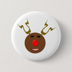 Cyber-kerstrendierrendierButton Ronde Button 5,7 Cm