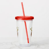 Cyber-kerstrendiertje Acryl Drinkbeker (Links)