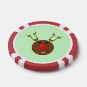 Cyber-kerstrendiertje Poker Chips (Enkel)