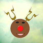 Cyber-kerstrendiertje Raamsticker (Vel 3)