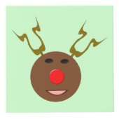 Cyber-kerstrenrendierfoto's - Aangepaste foto-kubb Kubus (Voorkant)