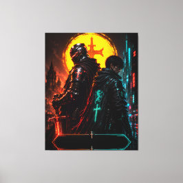 Cyber Knight Vader Zoon Canvas Kunst