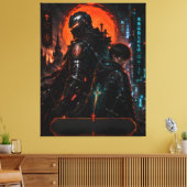 Cyber Knight Vader Zoon Canvas Kunst (Insitu (Woonkamer))