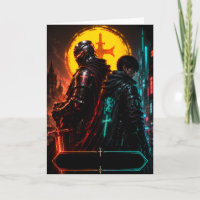 Cyber Knight Vaderdag Kaart