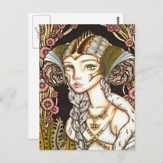 Cyber Lady Briefkaart (Voorkant / Achterkant)