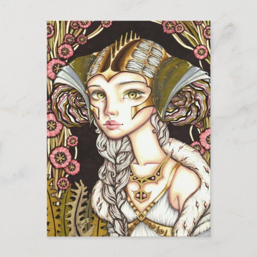 Cyber Lady Briefkaart (Voorkant)