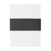 Cyber Lime Jet Black Basic Suite Bruiloft Uitnodigingen Wikkel (Achterkant Voorbeeld)