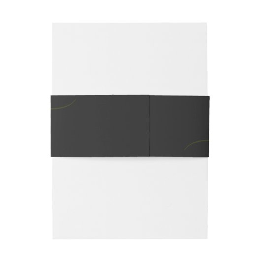 Cyber Lime Jet Black Basic Suite Bruiloft Uitnodigingen Wikkel (Achterkant Voorbeeld)