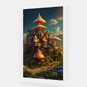 Cyber Lion: futuristisch geometrisch hoofd Acryl Bord (Hoek)