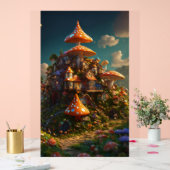 Cyber Lion: futuristisch geometrisch hoofd Acryl Bord (Huwelijk)