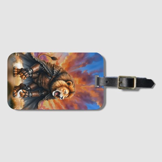 Cyber Lion of the Wastelands  Bagagelabel (Voorkant (horizontaal))