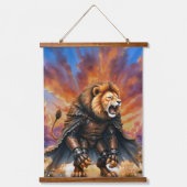 Cyber Lion of the Wastelands Hangend Wandkleed (Voorkant)