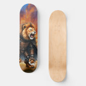 Cyber Lion of the Wastelands Persoonlijk Skateboard (Voorkant)
