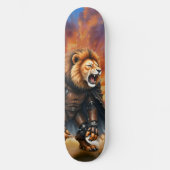 Cyber Lion of the Wastelands Persoonlijk Skateboard (Voorkant)