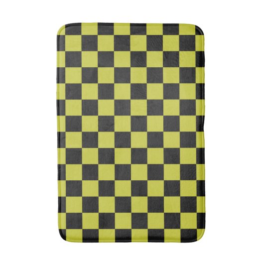 Cyber lyme checkerboard pattern badmat (Voorkant Verticaal)