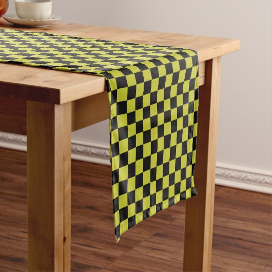 Cyber lyme checkerboard pattern korte tafelloper (Voorbeeld)