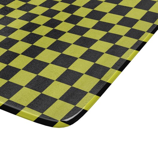 Cyber lyme checkerboard pattern snijplank (Hoek)