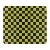 Cyber lyme checkerboard pattern snijplank (Voorkant)