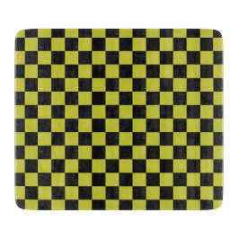 Cyber lyme checkerboard pattern snijplank