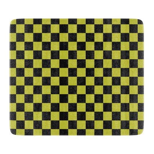 Cyber lyme checkerboard pattern snijplank (Voorkant)