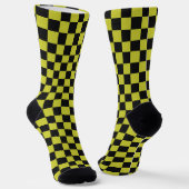 Cyber lyme checkerboard pattern sokken (Gebogen)
