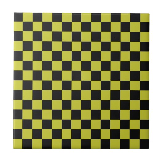 Cyber lyme checkerboard pattern tegeltje (Voorkant)