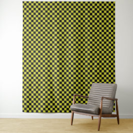 Cyber lyme checkerboard pattern wandkleed
