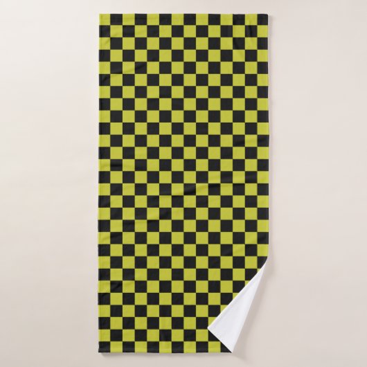 Cyber lyme schaakbordpatroon bad handdoek (Badhanddoek)